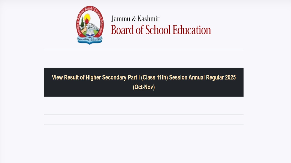 JKBOSE Class 11 Result 2026 Declared